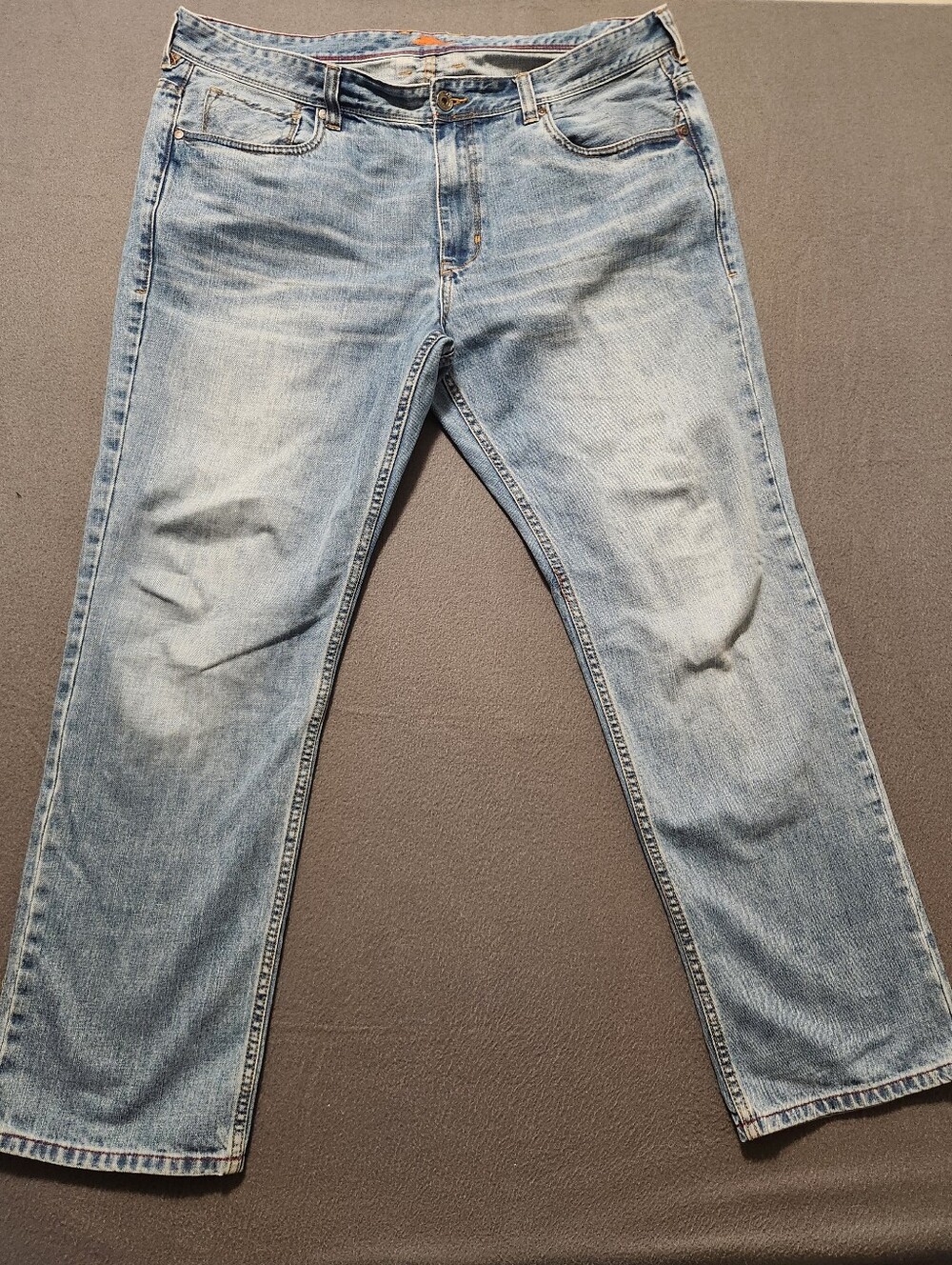Tommy Bahama Jeans Mens Size 40 Blue Light Wash Straight Leg Regular Fit Denim
